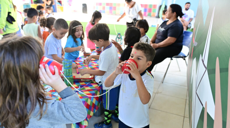 Projeto leva teatro, realidade virtual e jogos para promover sustentabilidade em escolas de Rio Grande (RS)